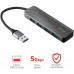 Концентратор Halyx 4-Port USB-A 3.2 Grey Trust (24947_TRUST)