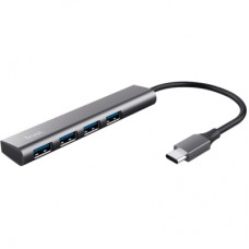 Концентратор Halyx Type-C to 4-Port USB-A 3.2 Grey Trust (24948_TRUST)