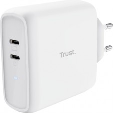 Зарядний пристрій Trust Maxo 65W 2xUSB-C PD white (25381_TRUST)