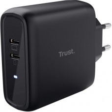 Зарядний пристрій Trust Maxo 65W 2xUSB-C PD black (25380_TRUST)
