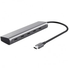 Концентратор Trust USB-C to 5xUSB-C aluminium 0.1m grey (25136_TRUST)