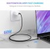 Дата кабель USB-C to USB-C 1.0m US261 3A Alum. Braid Gray\Black Ugreen (50150)