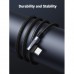 Дата кабель USB 2.0 AM to Type-C 1.0m US176 Both Angled 3A (Black) Ugreen (20856)