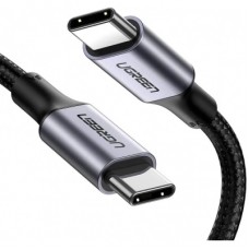 Дата кабель USB-C to USB-C 2.0m US316 100W 5A Alum. (Black) Ugreen (70429)