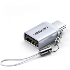 Переходник Ugreen OTG USB 3.0 AF to Type-C US270 Alum. (Gray) (50283)
