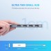 Концентратор Ugreen CM219 HUB Type-C to 4xUSB with USB-C Power Port (Gray) (70336)