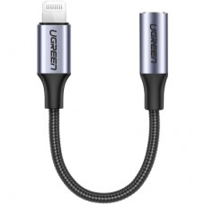 Перехідник Lightning to 3.5mm 10cm Headphone Jack Adapter Model US211 gray Ugreen (30756)
