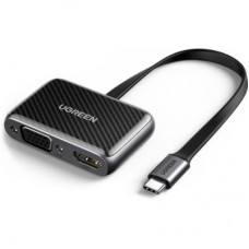 Переходник USB2.0 to HDMI+VGA (HDMI 1.4b 3D/4K*2K30Hz+VGA 1080P60Hz CM303) black Ugreen (70549)