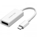 Переходник USB-C to DisplayPort Adapter MM130 white Ugreen (40372)