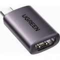 Перехідник USB2.0Type-C to HDMI F (US320) gray Ugreen (70450)