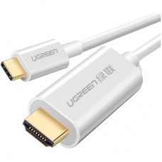 Кабель мультимедійний USB-C to HDMI 1.5m ABS Case MM121 white Ugreen (30841)