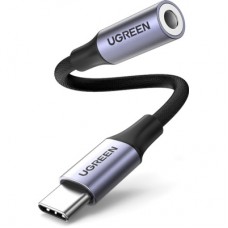 Переходник USB-C to 3.5mm M/F 0.10m AV161 Ugreen (80154)