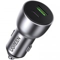Зарядное устройство Ugreen QC 3.0+QC 3.0 Dual USB-A 36W Fast Car Charger Space Grey (CD213) (60980)