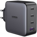 Зарядное устройство Ugreen 4xUSB 100W GAN (USB-A+3*USB-C) Tech Fast Charger CD226 Grey (90575)