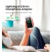 Перехідник Lightning to 3.5 mm 0.1m Headphone Jack Adapter Model US212 white Ugreen (30759)