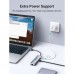Концентратор Ugreen USB 3.0 to 3xUSB 3.0/RJ45/Micro USB CM266 Gray (60812)