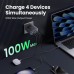 Зарядний пристрій Ugreen 4xUSB 100W (3xUSB-C+USB-A) Gan Nexode Fast Charger Grey X553 (35043)