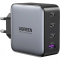 Зарядное устройство Ugreen 4xUSB 100W (3xUSB-C+USB-A) Gan Tech Fast GAN Charger black CD226 (40747)