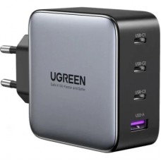 Зарядний пристрій Ugreen 4xUSB 100W (3xUSB-C+USB-A) Gan Tech Fast GAN Charger black CD226 (40747)