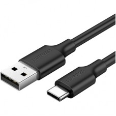 Дата кабель USB 2.0 AM to USB-C 0.5m 3.0A (18W) Nickel Plating US287 Black Ugreen (60115)