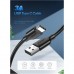 Дата кабель USB 2.0 AM to USB-C 0.5m 3.0A (18W) Nickel Plating US287 Black Ugreen (60115)