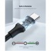 Дата кабель USB 2.0 AM to USB-C 0.5m 3.0A (18W) Nickel Plating US287 Black Ugreen (60115)