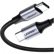 Дата кабель USB-C to USB-C 0.5m 3A 60W US261 black/gray Ugreen (50149)