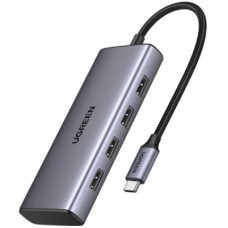 Порт-реплікатор Ugreen Dock CM498 USB 3.0 Type-C -> 1хUSB-A 3.0/3хUSB-A 2.0/2xHDMI 4K 30Гц PD (35897)