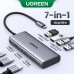 Порт-реплікатор Ugreen Dock CM498 USB 3.0 Type-C -> 1хUSB-A 3.0/3хUSB-A 2.0/2xHDMI 4K 30Гц PD (35897)