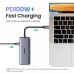 Порт-реплікатор Ugreen Dock CM498 USB 3.0 Type-C -> 1хUSB-A 3.0/3хUSB-A 2.0/2xHDMI 4K 30Гц PD (35897)