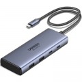 Порт-репликатор Ugreen Dock CM498 USB3.2 Type-C ->2xUSB-A 3.2/2xUSB-C 3.2 10Гбіт/с/ 2xHDMI 4K60Гц/PD 100W (45379)