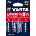 Батарейка Varta AA Longlife Max Power лужна * 4 (04706101404)