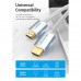 Кабель мультимедийный HDMI to HDMI 15.0m V2.0 4K Silver Metal Type Vention (AABIN)