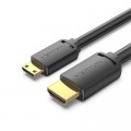 Кабель мультимедийный HDMI to Micro HDMI 3.0m V2.0 4K 60Hz 18Gbps HDR Dolby Vention (AGHBI)