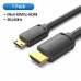 Кабель мультимедийный HDMI to Micro HDMI 3.0m V2.0 4K 60Hz 18Gbps HDR Dolby Vention (AGHBI)
