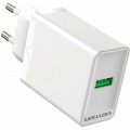 Зарядное устройство Vention 1xUSB 18W (USB-A) QC3.0 white (FABW0-EU)