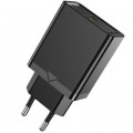 Зарядное устройство Vention 1xUSB 18W (USB-A) QC3.0 black (FABB0-EU)