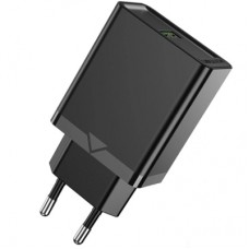 Зарядное устройство Vention 1xUSB 18W (USB-A) QC3.0 black (FABB0-EU)