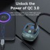 FM модулятор Vention PD 54W 3-Port USB (C+A+A) LED/USB Flash/Bluetooth, вольтметр (FFLB0)