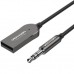 FM модулятор Vention AUX TRS 3.5мм USB Bluetooth 5.0 Coiled Cable 1.5M Gray Zinc (NAGHG)