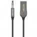 FM модулятор Vention AUX TRS 3.5мм USB Bluetooth 5.0 Coiled Cable 1.5M Gray Zinc (NAGHG)