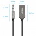 FM модулятор Vention AUX TRS 3.5мм USB Bluetooth 5.0 Coiled Cable 1.5M Gray Zinc (NAGHG)