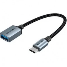 Перехідник USB 3.0 Type-C to USB AF (OTG) 0.15m Aluminum Alloy Vention (CCXHB)