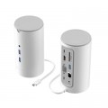 Концентратор Vention USB3.1 Type-C to HDMI/VGA/USB3.0x3/RJ45/SD/TF/TRRS 3.5m/PD/DC100W12-in-1 (TPHWC-EU)