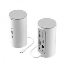 Концентратор Vention USB3.1 Type-C to HDMI/VGA/USB3.0x3/RJ45/SD/TF/TRRS 3.5m/PD/DC100W12-in-1 (TPHWC-EU)