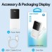 Батарея універсальна Vention 10000mAh 22.5W 3A PD, Built-in USB-C+Lightning Cables, White (FHOW0)