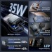 Батарея універсальна Vention 10000mAh 35W 3A PD, Type-C in/out, Built-in USB-C Cable, LED Display,Gray (FHEH0)