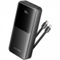 Батарея універсальна Vention 20000mAh 22.5W 3A PD, Built-in USB-C+Lightning Cables, Black (FHPB0)