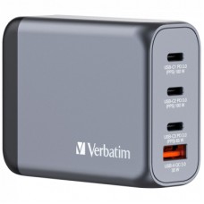 Зарядное устройство Verbatim GaN 100 W 4 ports (2xUSB-C-100 W,USB-C 65 W /USB-A -3.0) (32202)