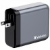 Зарядное устройство Verbatim GaN 140 W 4 ports (2xUSB-C-140 W,USB-C 20 W /USB-A -3.0) (32203)